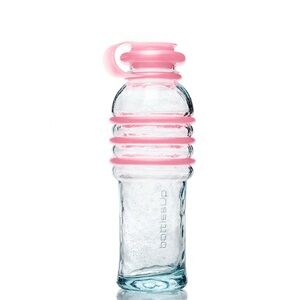 bottlesUp Pink 16-Ounce Glass Reusable Water Bottle NEW with tag